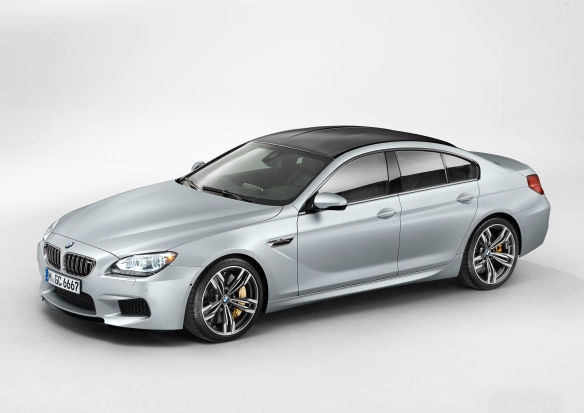 2013 BMW m6 gran coupe front and side exterior overhead