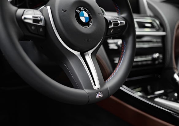 2013 BMW m6 gran coupe steering wheel detail